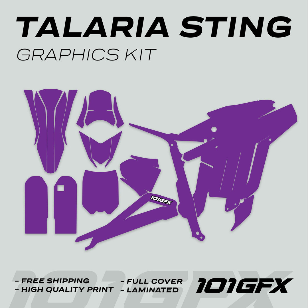 Talaria Sting MX3 MX4 Graphics Kit SOLID COLOR PURPLE