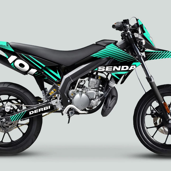 Derbi Senda Graphics Kit X-Treme 2011-2017 LINE SPACE Black Mint