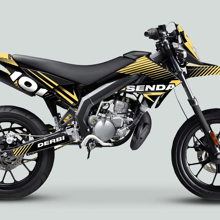 Derbi Senda Graphics Kit X-Treme 2011-2017 LINE SPACE Black Sand