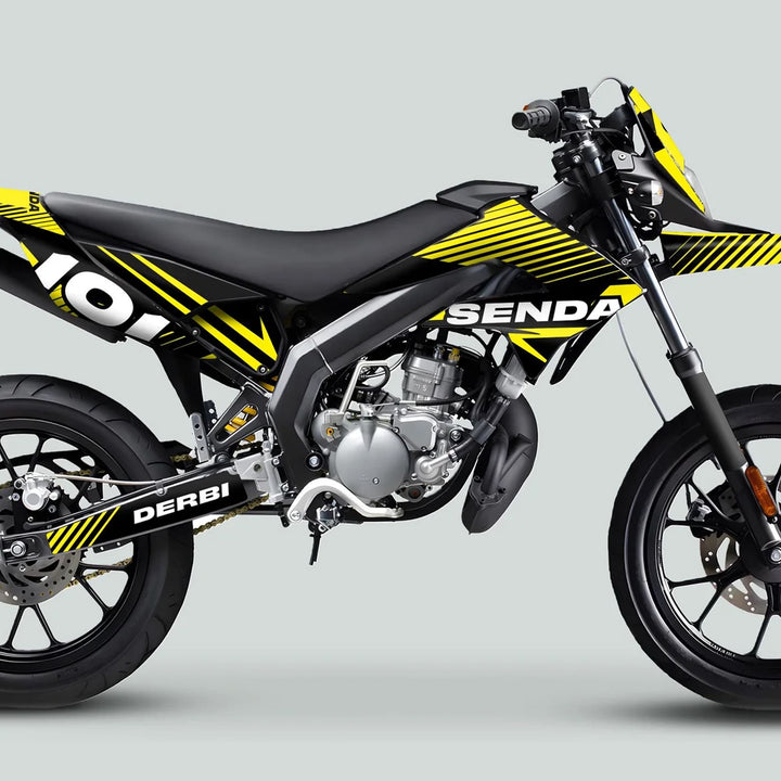 Derbi Senda Graphics Kit X-Treme 2011-2017 LINE SPACE Black Yellow