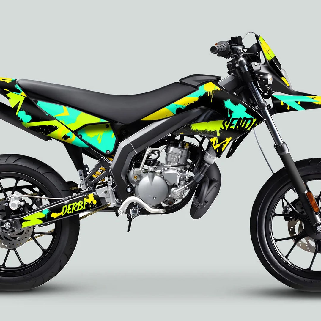 Derbi Senda Graphics Kit X-Treme 2011-2017 SPLASH GREEN MINT
