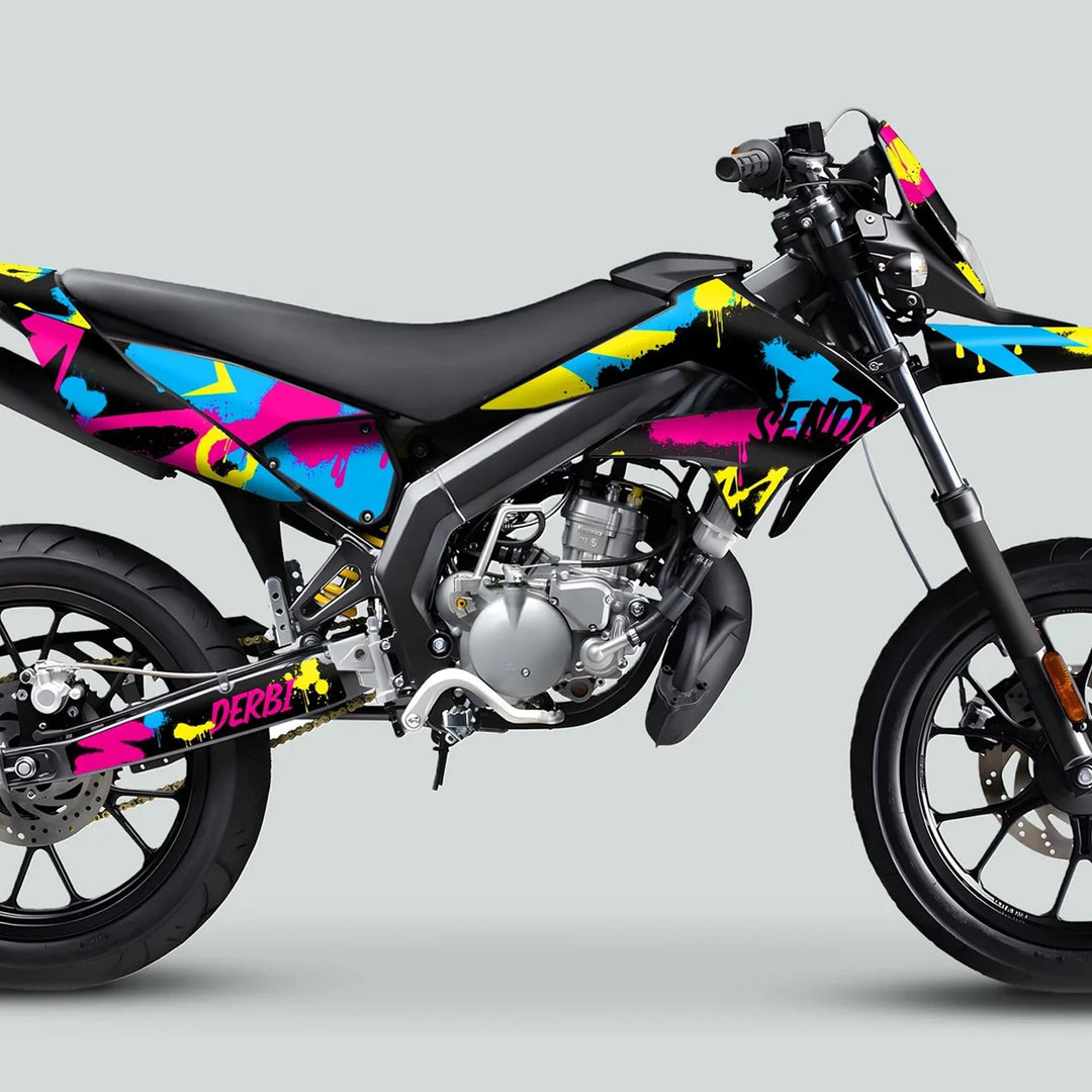 Derbi Senda Graphics Kit X-Treme 2011-2017 SPLASH MAGENTA CYAN