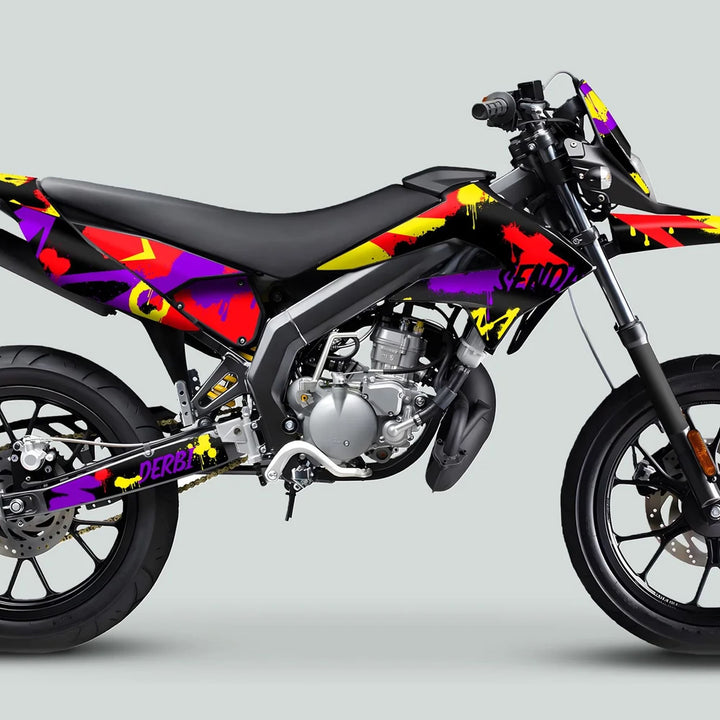 Derbi Senda Graphics Kit X-Treme 2011-2017 SPLASH PURPLE RED