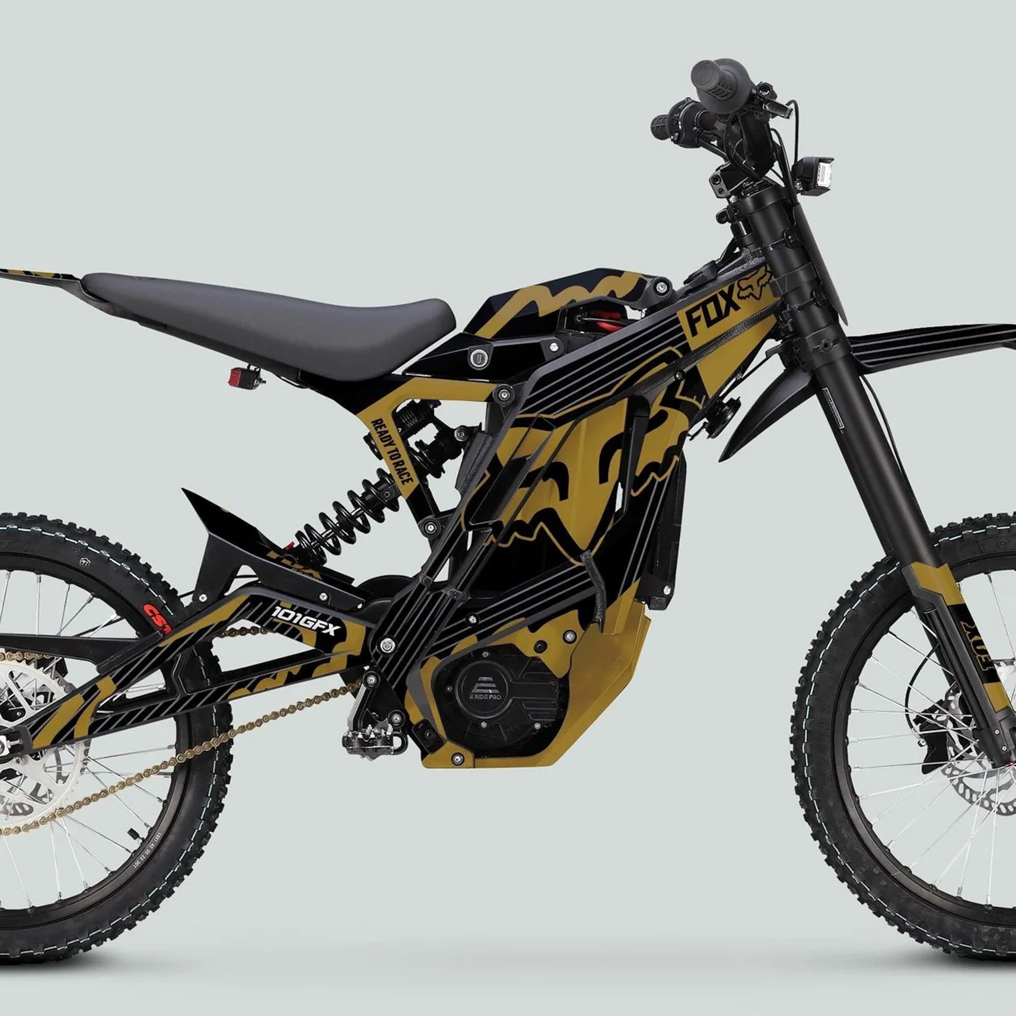 E Ride Pro SS Black Gold Graphics Kit – 101GFX
