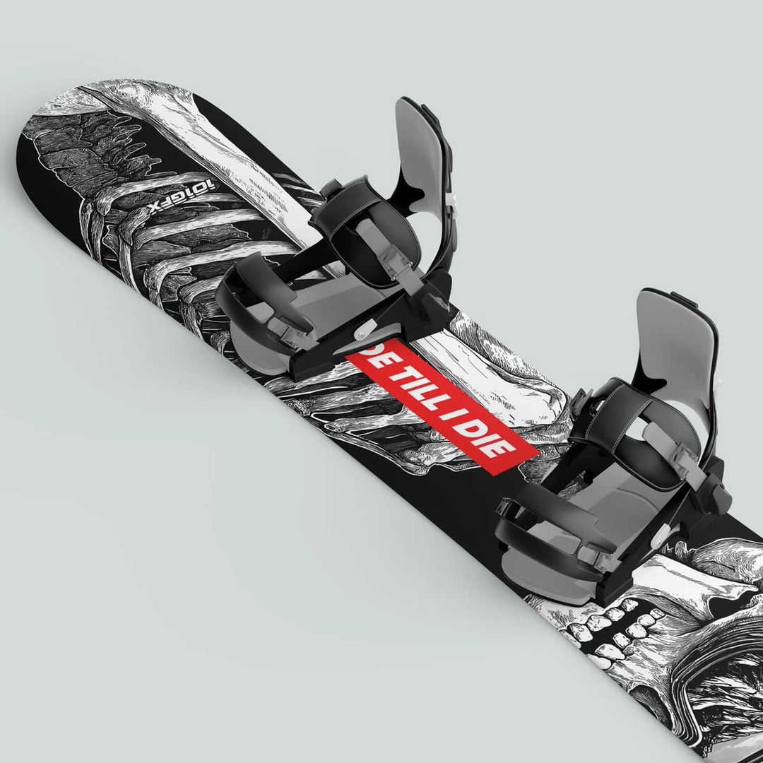 Snowboard Wrap RIDE TILL DIE Snowboard sticker skin decals stickers