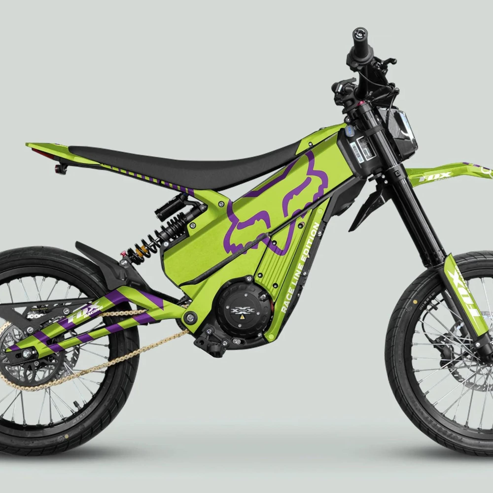 Talaria XXX Graphics Kit FOX RACELINE Green Purple – 101GFX