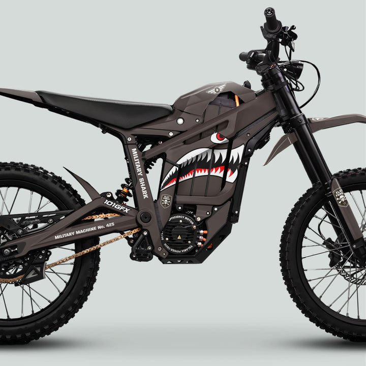 Talaria Sting MX5 PRO Graphics Kit MILITARY SHARK Earth Decals