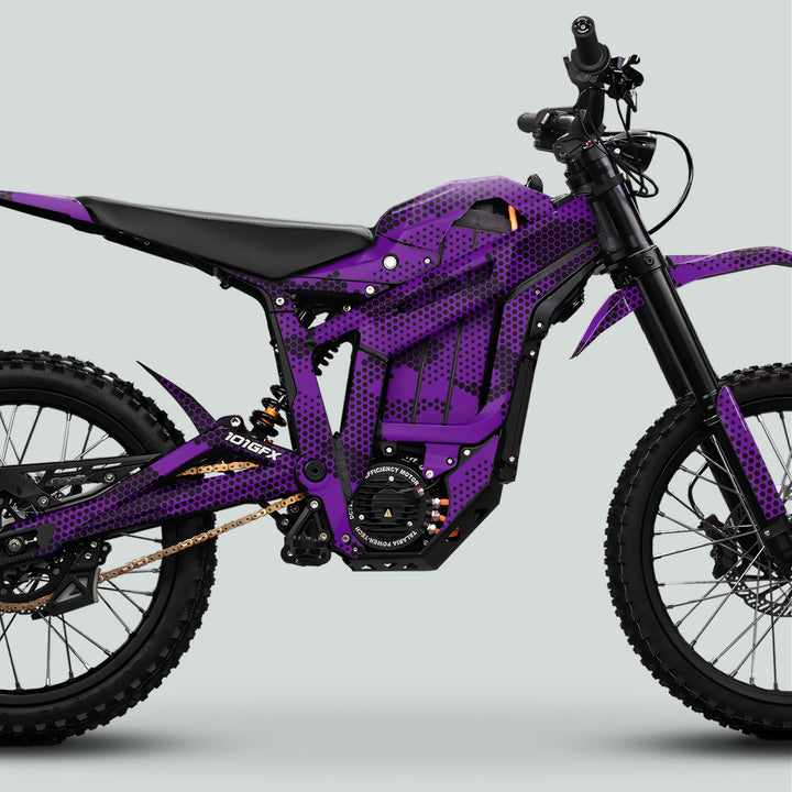 Talaria Sting MX5 PRO Graphics Kit HEXOCAM PURPLE Decals