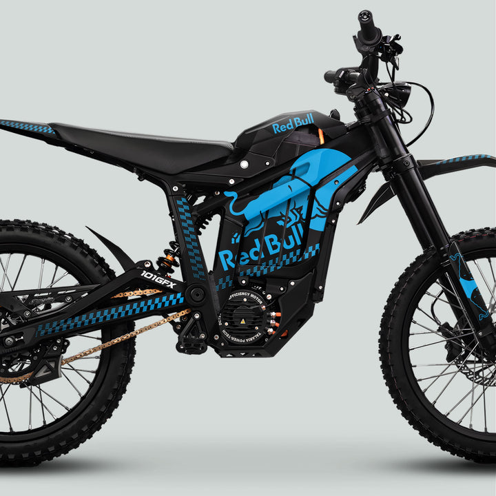 Talaria Sting MX5 PRO Graphics Kit RBULL MONO Black Cyan Decals