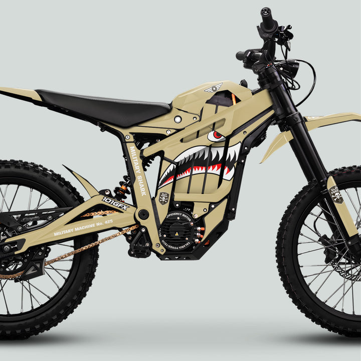 Talaria Sting MX5 PRO Graphics Kit MILITARY SHARK Sand Decals