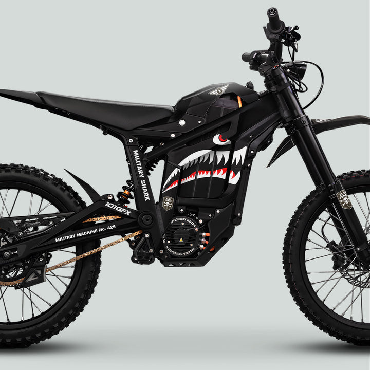 Talaria Sting MX5 PRO Graphics Kit MILITARY SHARK Black Decals