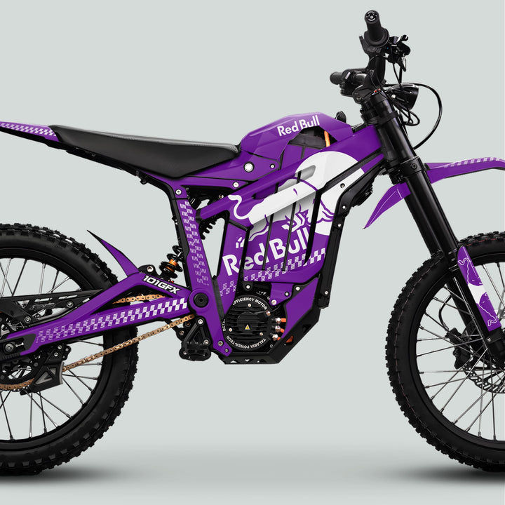 Talaria Sting MX5 PRO Graphics Kit RBULL MONO Purple White Decals