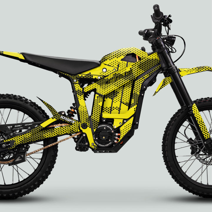 Talaria Sting MX5 PRO Graphics Kit HEXOCAM YELLOW Decals