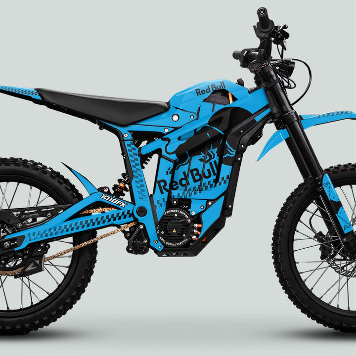 Talaria Sting MX5 PRO Graphics Kit RBULL MONO Cyan Black Decals