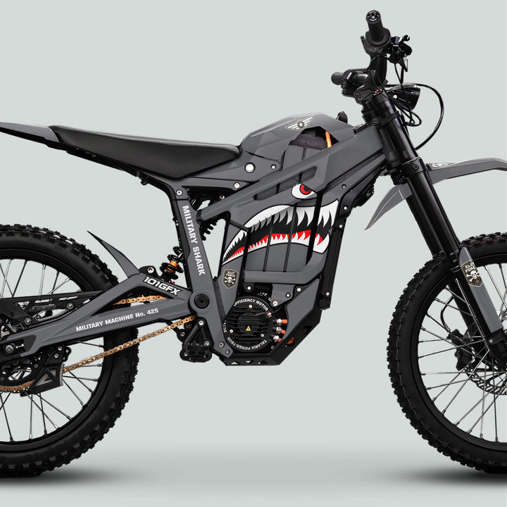 Talaria Sting MX5 PRO Graphics Kit MILITARY SHARK Grey Decals