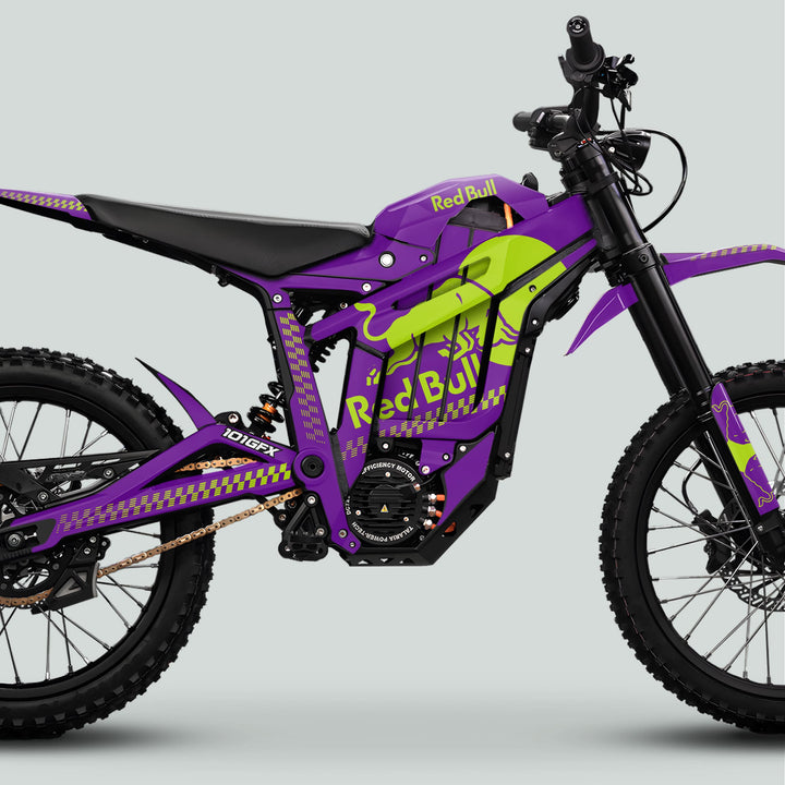 Talaria Sting MX5 PRO Graphics Kit RBULL MONO Purple Green Decals