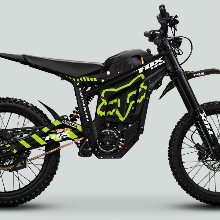 Talaria Sting MX5 PRO Graphics Kit FOX RACELINE Black Green Decals