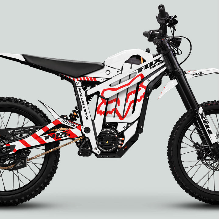 Talaria Sting MX5 PRO Graphics Kit FOX RACELINE White Red Decals