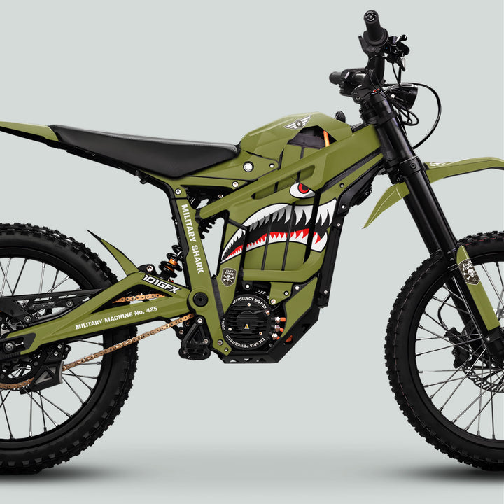 Talaria Sting MX5 PRO Graphics Kit MILITARY SHARK Olive Decals