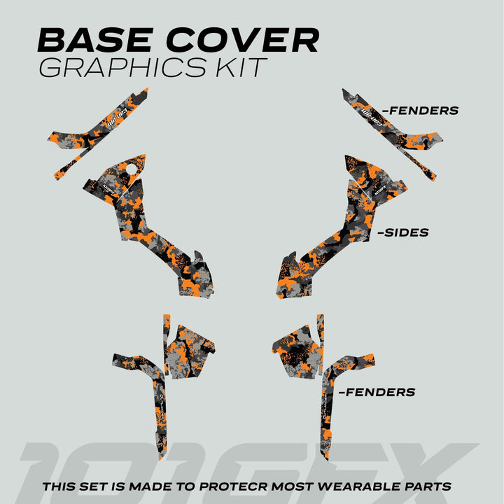 Can-Am OUTLANDER Graphics kit SPLAT CAMO Orange