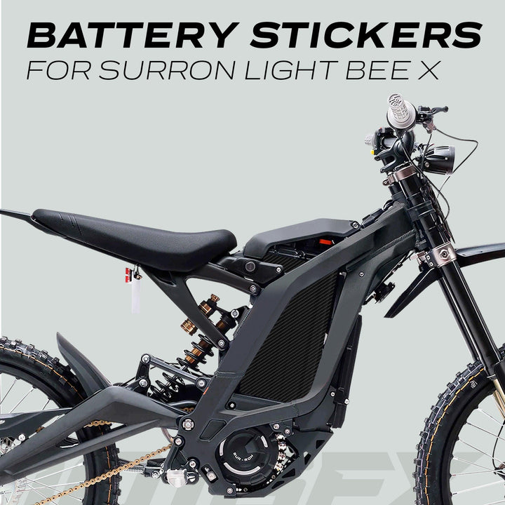 Surron Light Bee X Battery Stickers CARBON