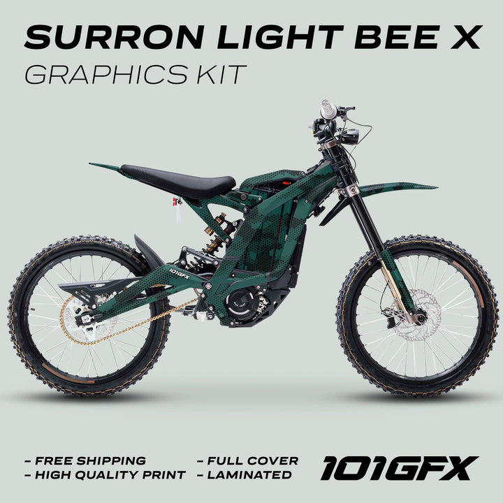 Surron Light Bee X Graphics Kit HEXOCAM AVENTUR