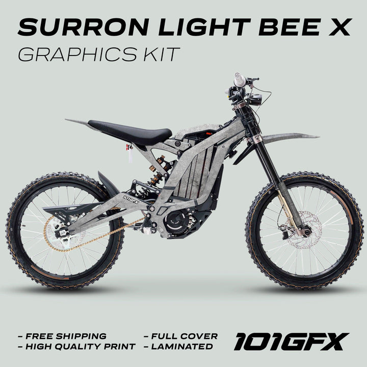 Surron Light Bee X Graphics Kit CONCRETE Grey