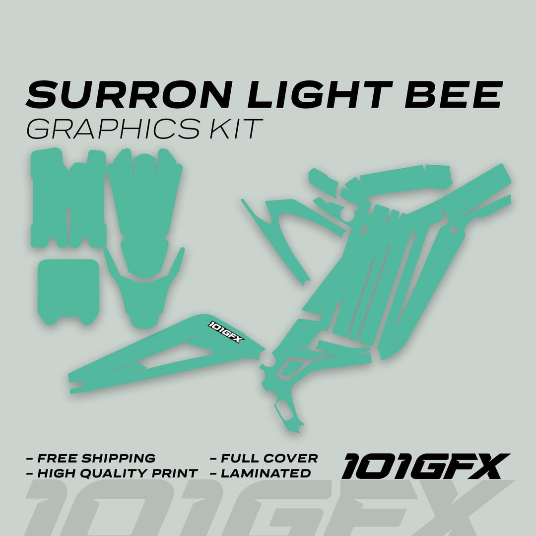Surron Light Bee X Graphics Kit MONO COLOR Mint Segway x260