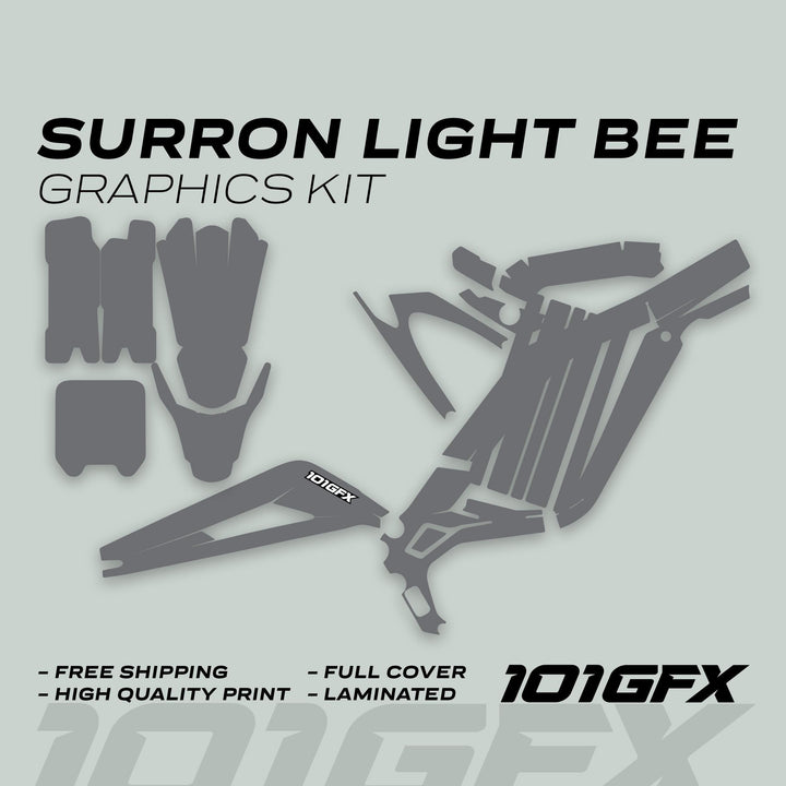 Surron Light Bee X Graphics Kit MONO COLOR Grey  Segway x260