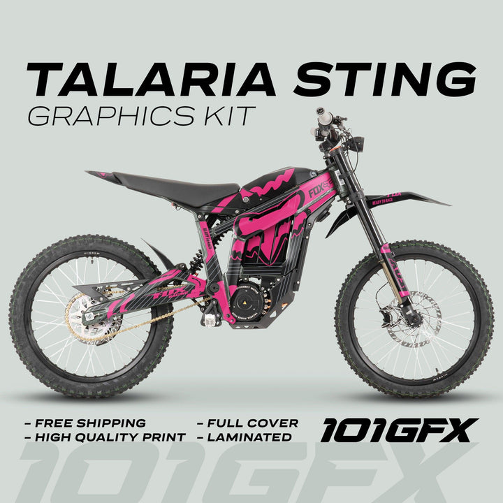 Talaria Sting R Graphics Kit FOX STRIPES Black