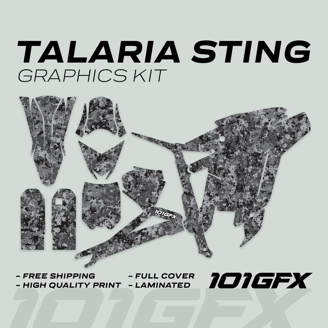 Talaria Sting R Graphics Kit SQUARE TEK Grey