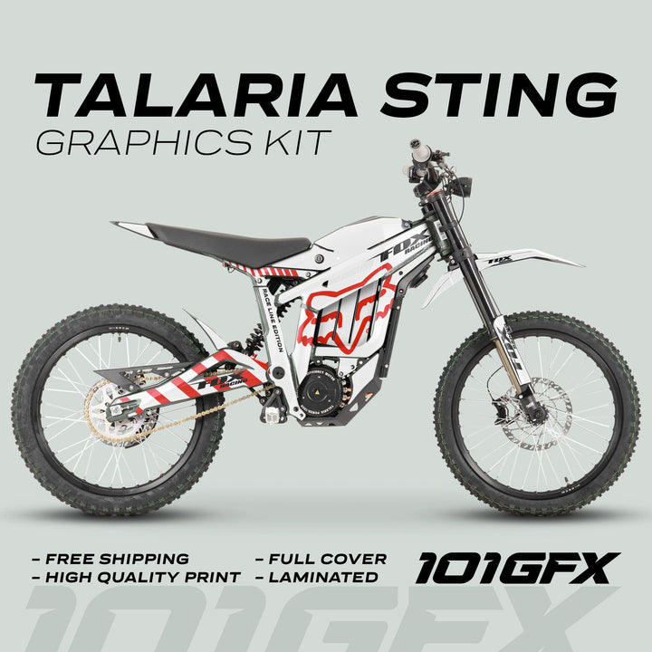 Talaria Sting R Graphics Kit FOX Raceline White Red
