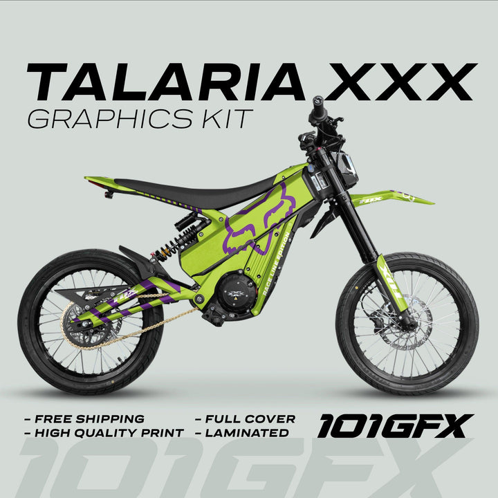 Talaria XXX Graphics Kit FOX RACELINE Green Purple