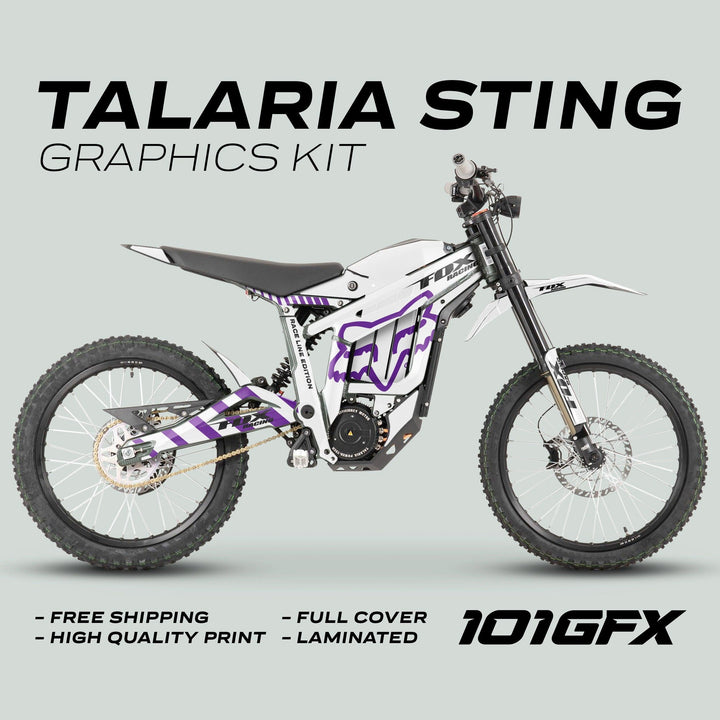 Talaria Sting R Graphics Kit FOX Raceline White Purple