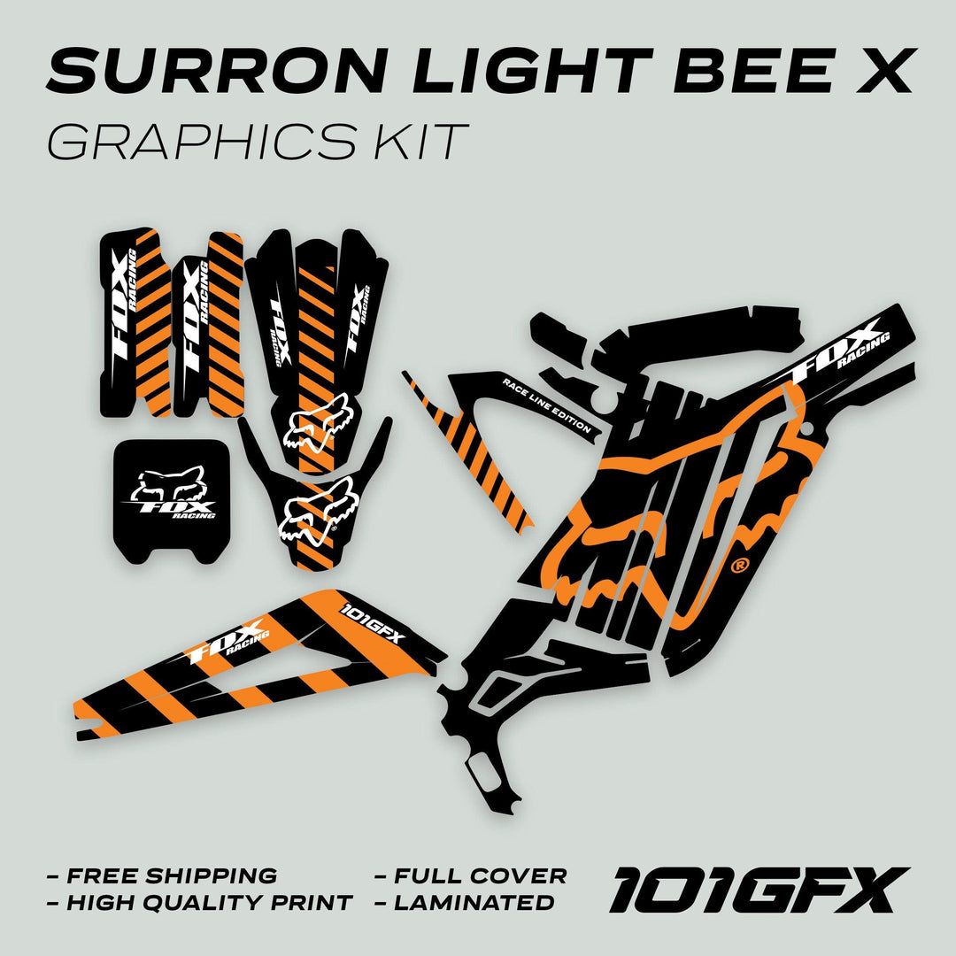 Surron Light Bee X FOX Race Graphics Kit – 101GFX