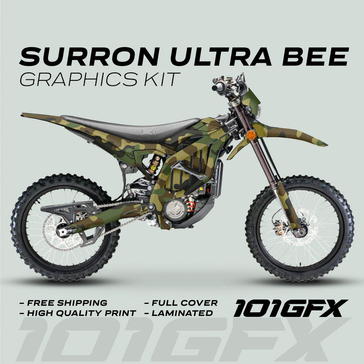 Surron Ultra Bee Graphics Kit CAMOUFLAGE Military army