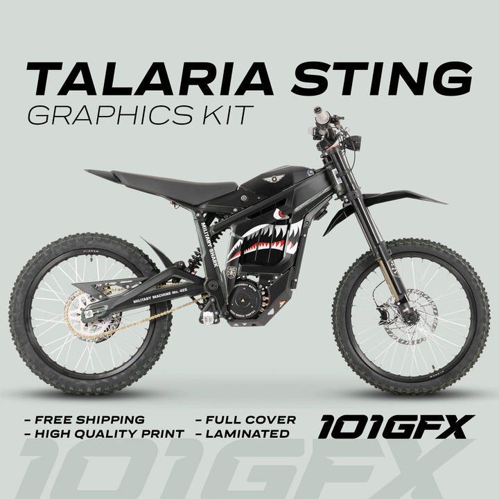 Talaria Sting R Graphics Kit MILITARY SHARK Black
