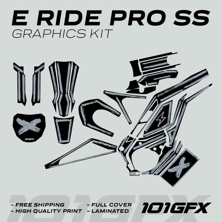 E Ride Pro SS Graphics Kit - Premium Decals for E-Bikes – 101GFX eBike ...