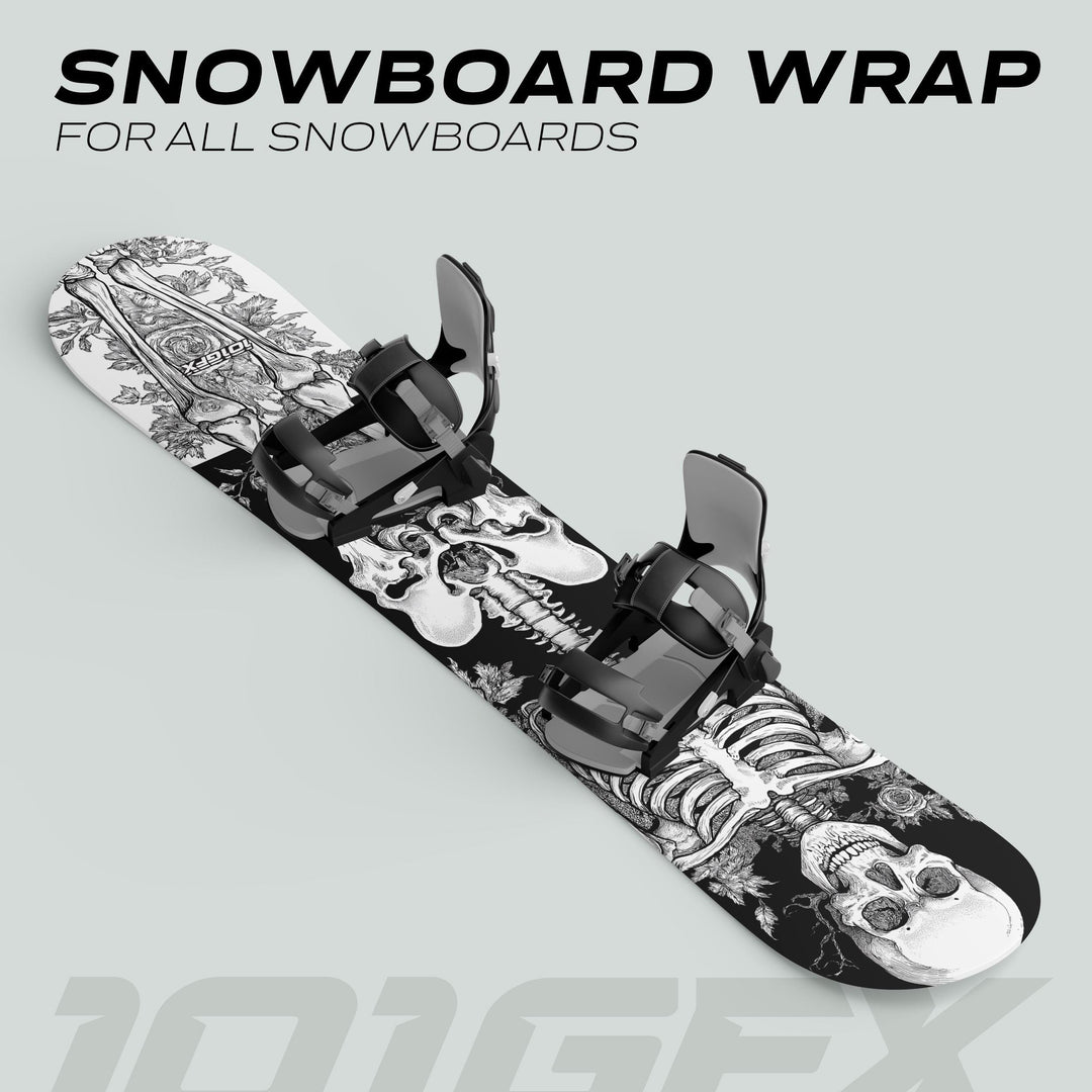Snowboard Wrap RIDER FOREVER WHITE Snowboard sticker skin decals stickers