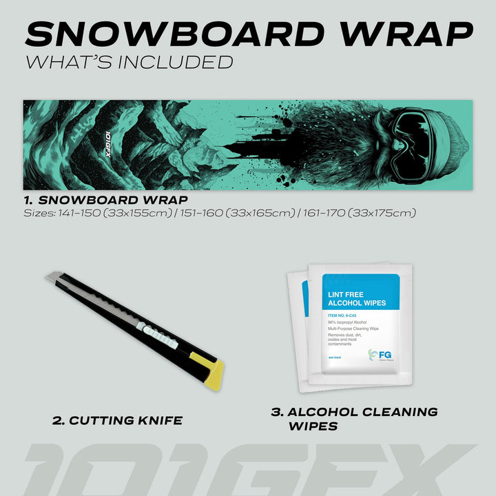 Snowboard Wrap SNOWER MINT Snowboard sticker skin decals stickers