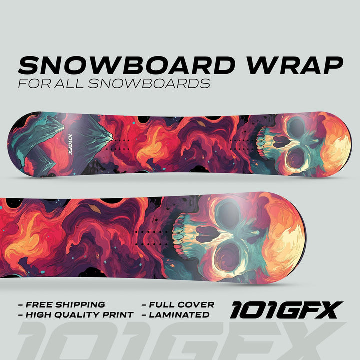 Snowboard Wrap MOUNTAIN SOUL Snowboard sticker skin decals stickers