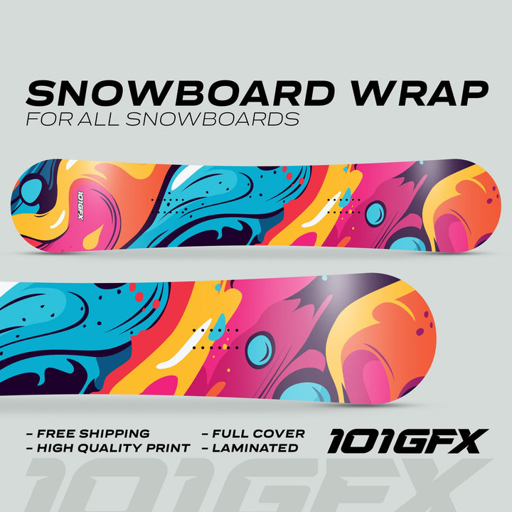 Snowboard Wrap STREET STORM Snowboard sticker skin decals stickers