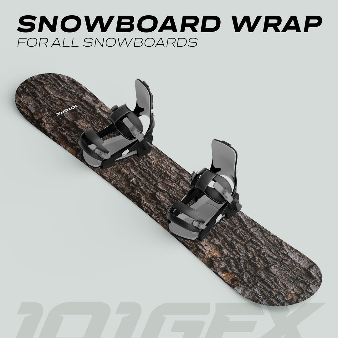 Snowboard Wrap WOOD PINE Snowboard sticker skin decals stickers