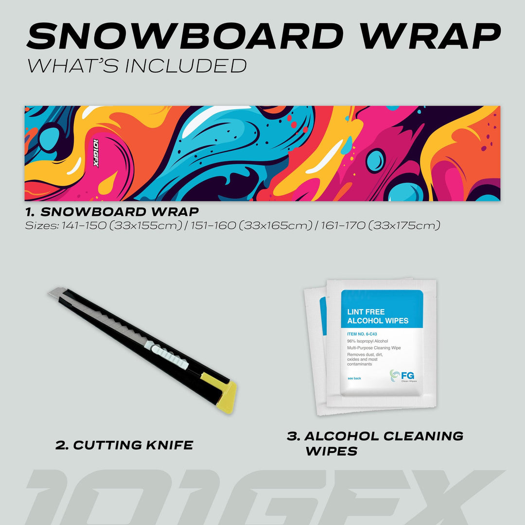 Snowboard Wrap STREET STORM Snowboard sticker skin decals stickers