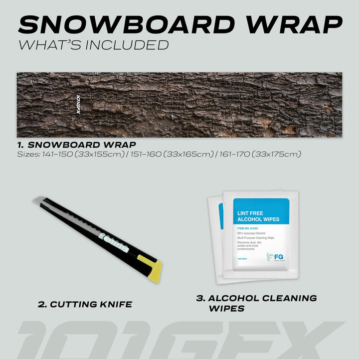Snowboard Wrap WOOD PINE Snowboard sticker skin decals stickers