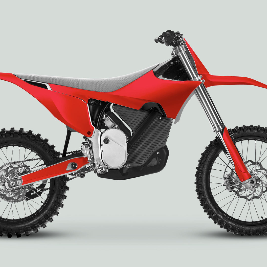 Stark Varg Graphics Kit SOLID COLOR RED Stickers Laminated Stark Future Varg Decals Mono Color