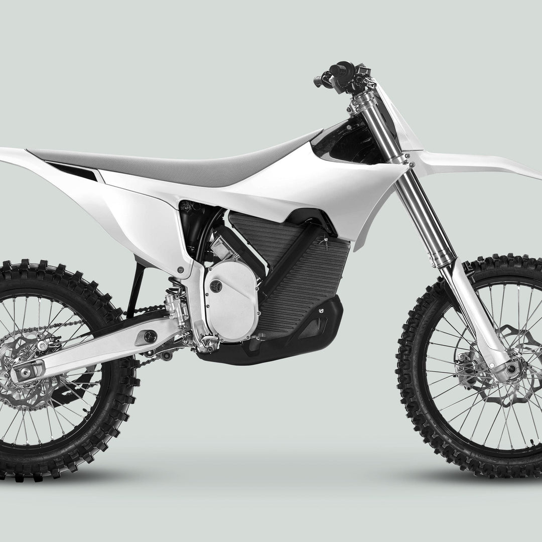 Stark Varg Graphics Kit SOLID COLOR WHITE Stickers Laminated Stark Future Varg Decals Mono Color
