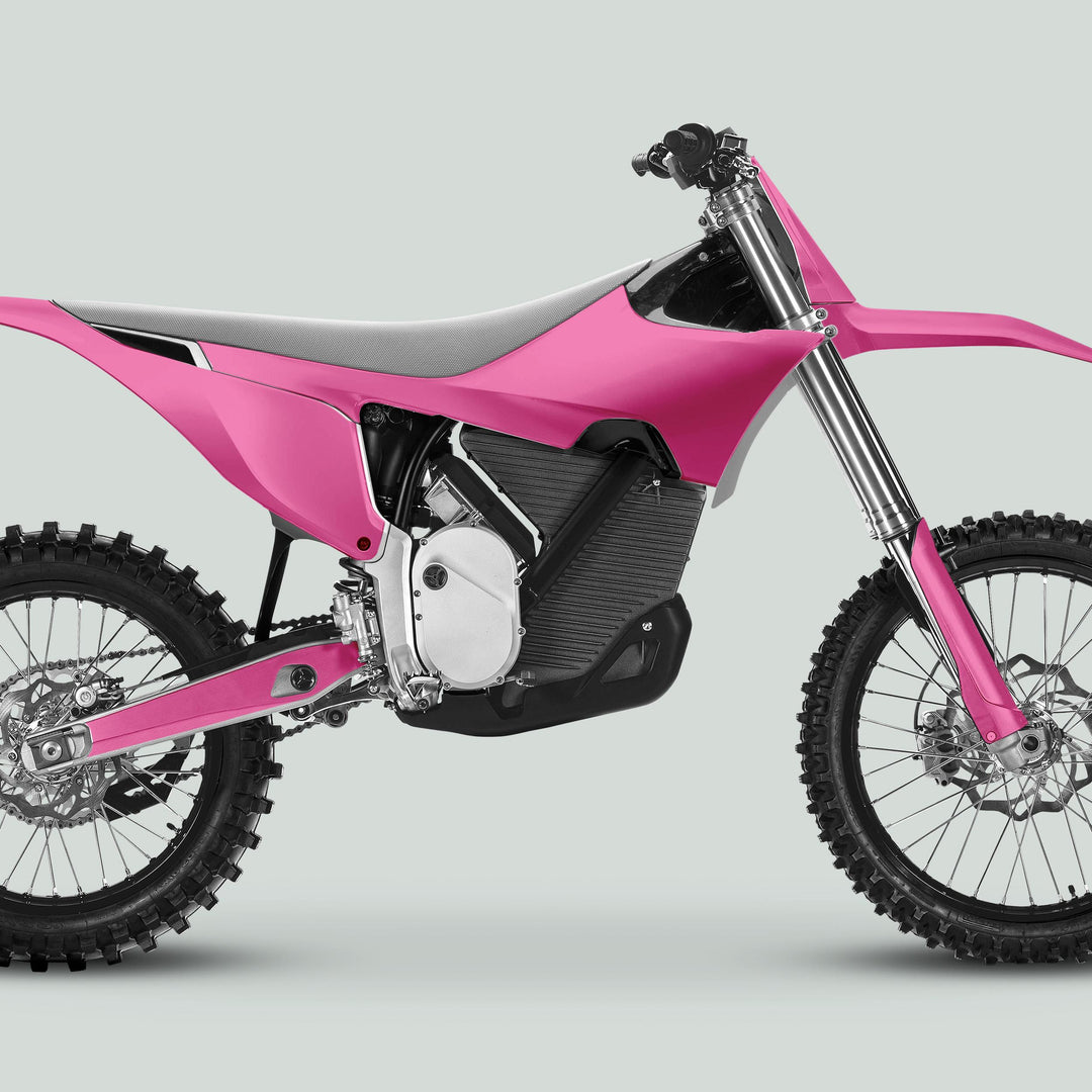 Stark Varg Graphics Kit SOLID COLOR PINK Stickers Laminated Stark Future Varg Decals Mono Color