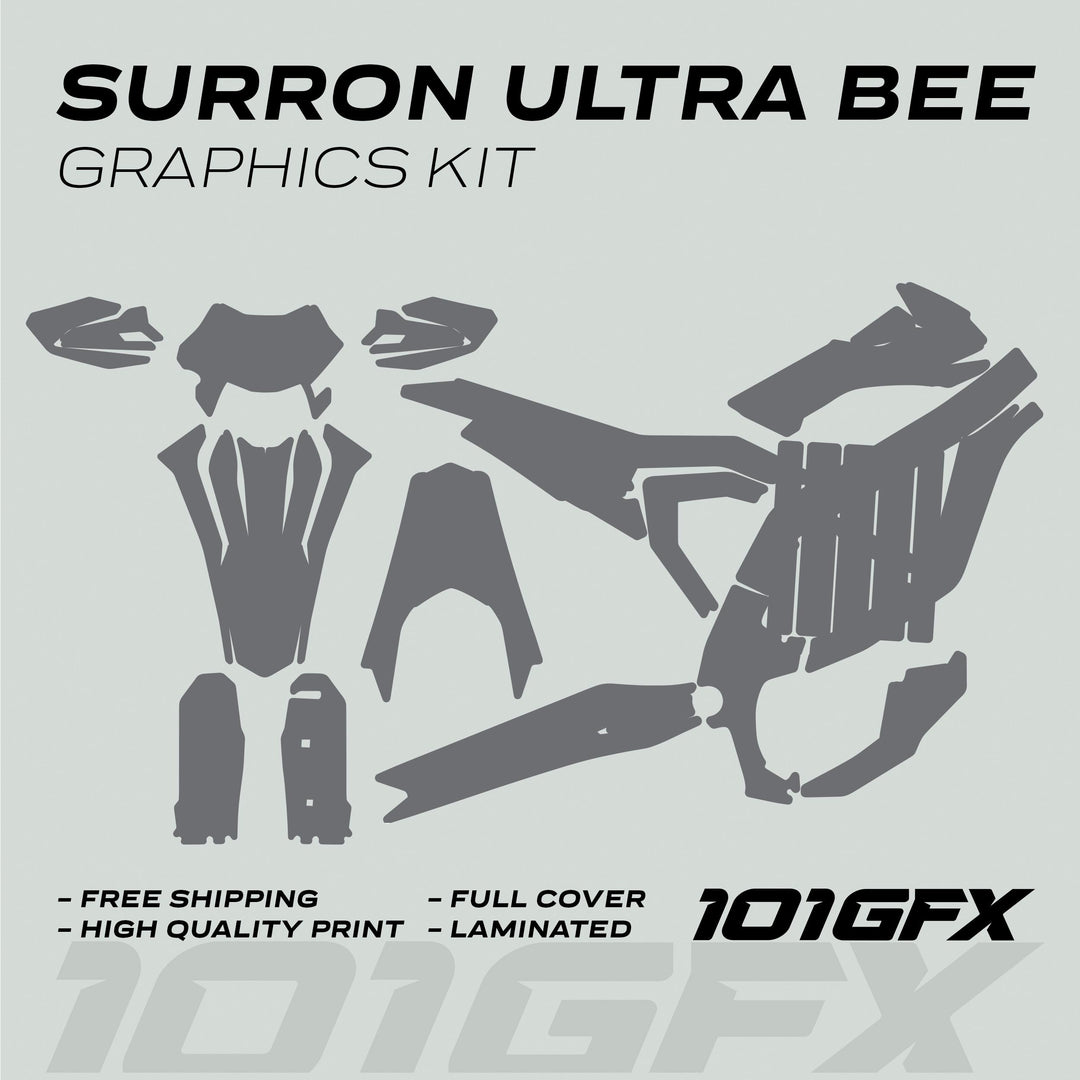 Surron Ultra Bee Graphics Kit SOLID COLOR GREY