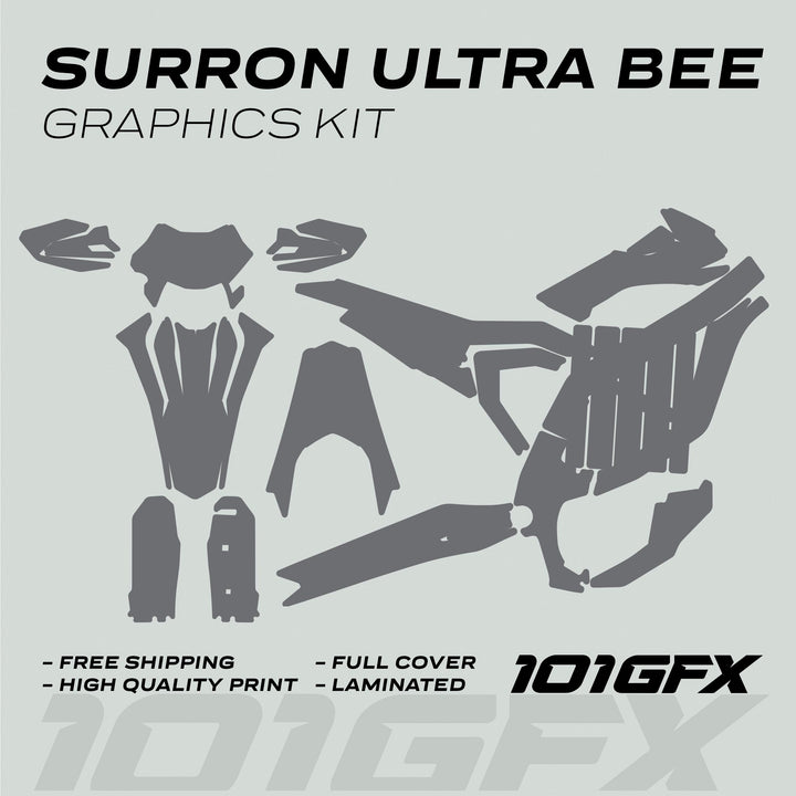 Surron Ultra Bee Graphics Kit SOLID COLOR GREY